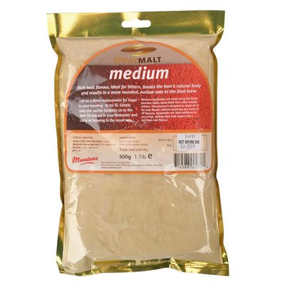 Muntons Spray Malt Medium (DME) - Сухий напівтемний екстракт 0.5 кг 84115 фото