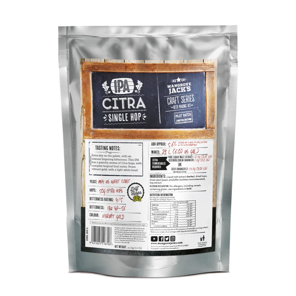 Mangrove Jack's Single Hop IPA (Citra) Світле