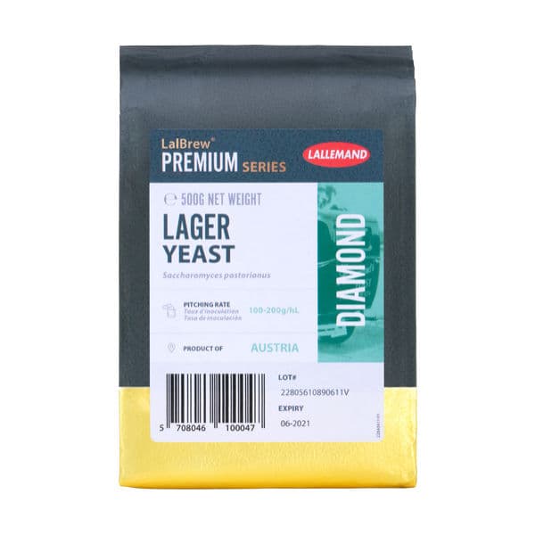 Лагерні пивні дріжджі LalBrew® Diamond, 500г (оригінал)