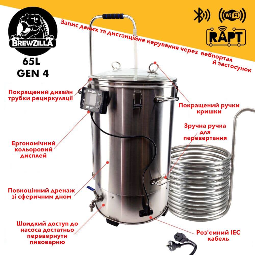 Міні пивоварня BrewZilla 4G 65л