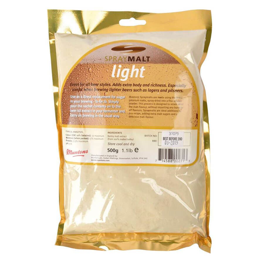 Muntons Spray Malt Light (DME) - Сухий світлий солодовий екстракт 0,5кг