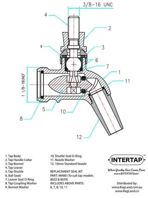 Набір ущільнювачів Intertap — фото 2