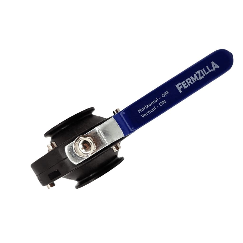 Дисковый затвор ЦКТ FermZilla 2″ × 2″, кламп