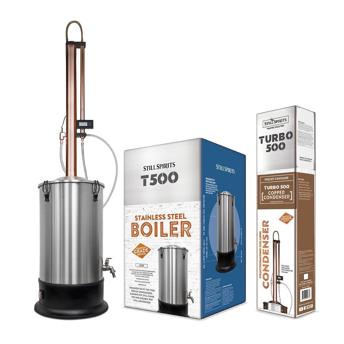 Комплект дистиляції T500 Reflux Still мідь